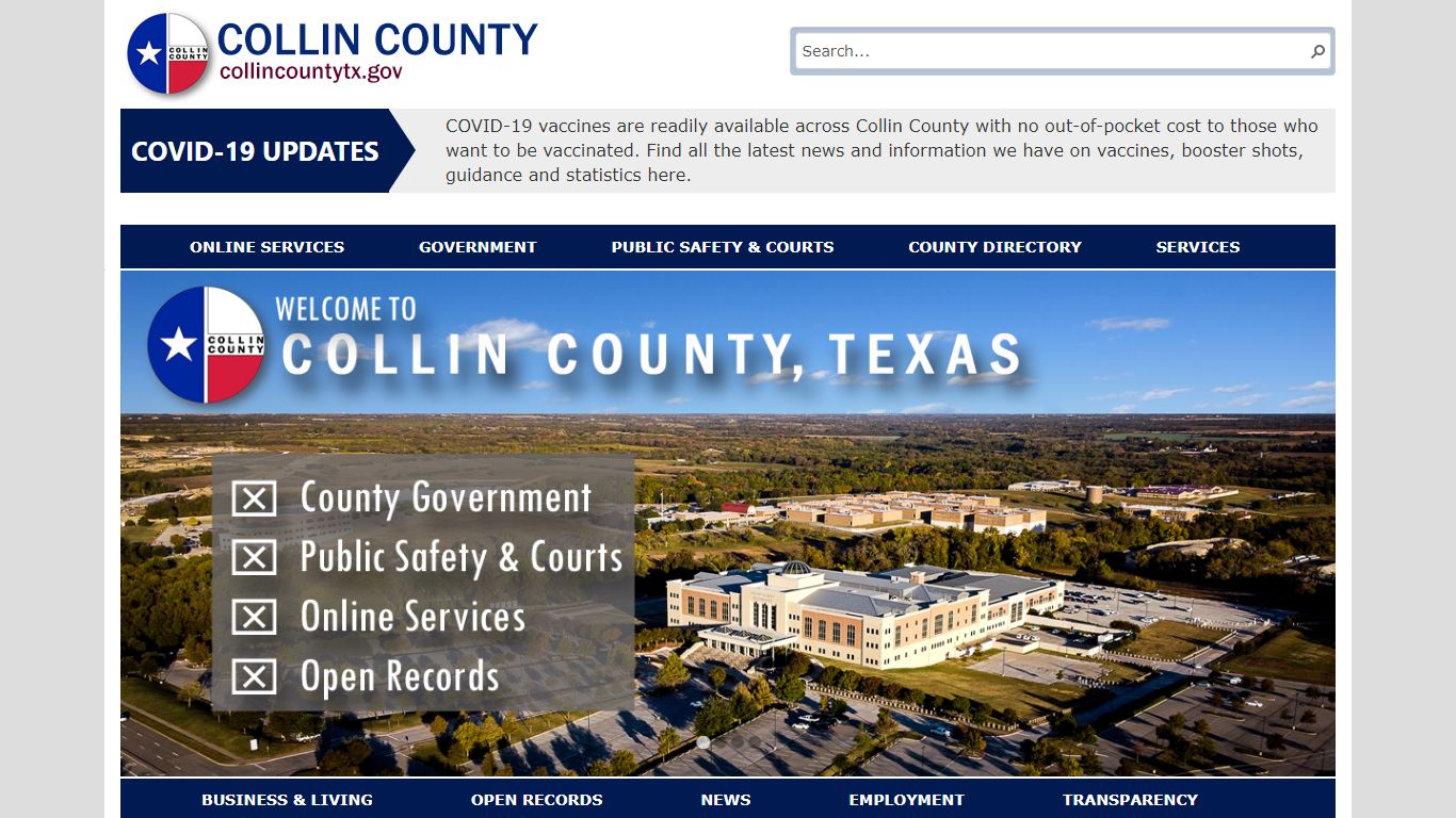 To find Civil court records - Collin County